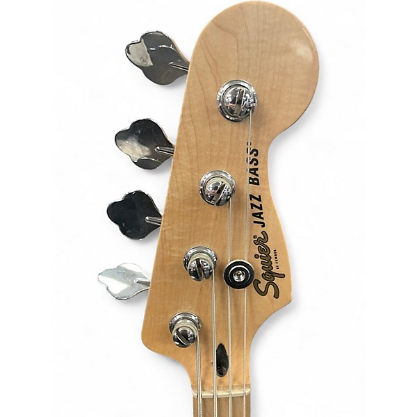 Used Squier Affinity Jazz Bass Black Electric Bass Guitar