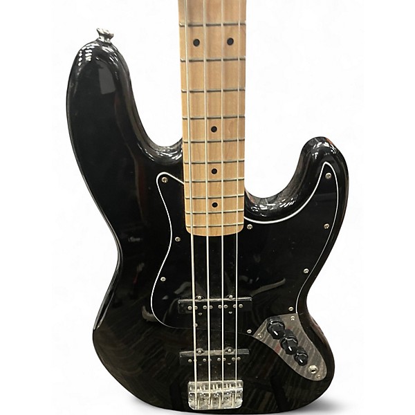 Used Squier Affinity Jazz Bass Black Electric Bass Guitar