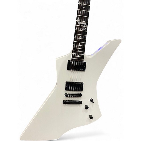 Used ESP LTD James Hetfield Snakebyte Snow White Solid Body Electric Guitar