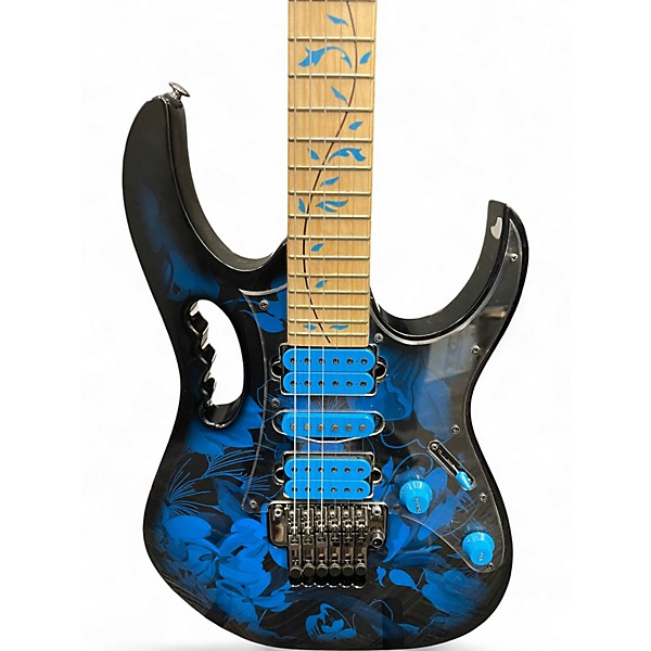 Used Ibanez JEM77P Blue Solid Body Electric Guitar