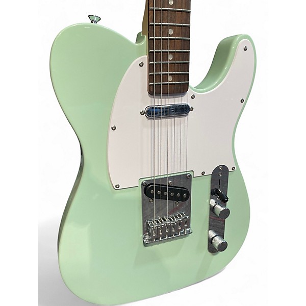 Used Squier Telecaster Surf Green Solid Body Electric Guitar