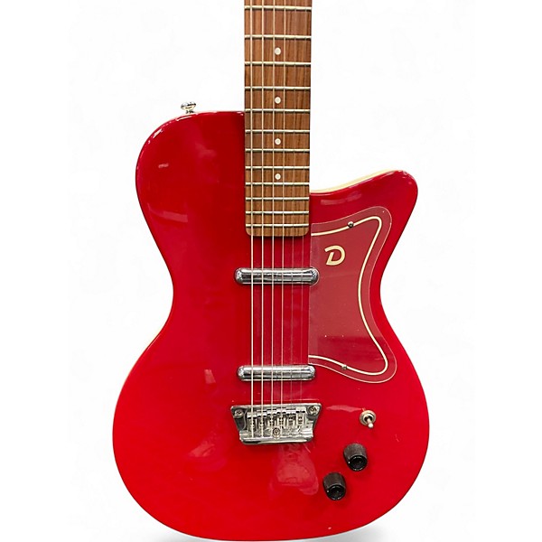 Used Danelectro U56 Crimson Red Trans Hollow Body Electric Guitar