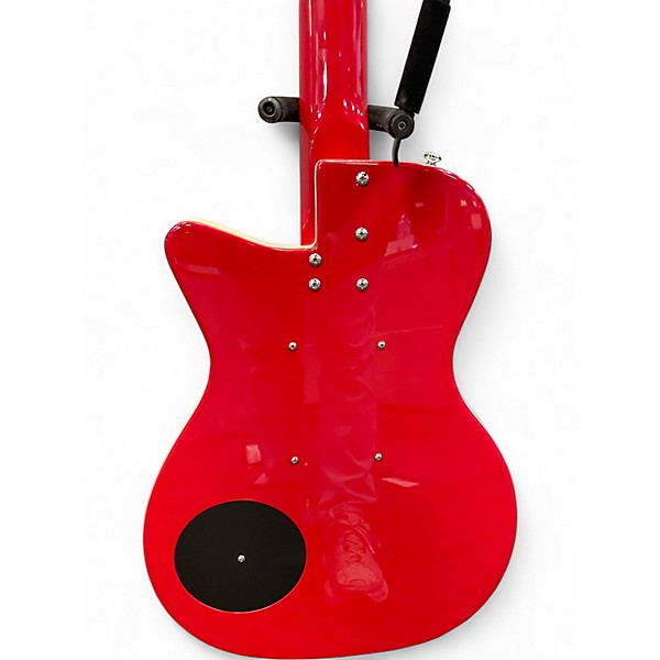 Used Danelectro U56 Crimson Red Trans Hollow Body Electric Guitar