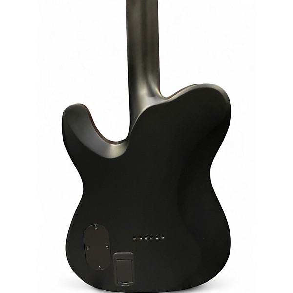 Used Schecter Guitar Research Black Ops 6 Satin Black Solid Body Electric Guitar