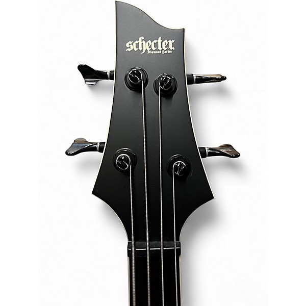 Used Schecter Guitar Research SLS EVIL TWIN Flat Black Electric Bass Guitar