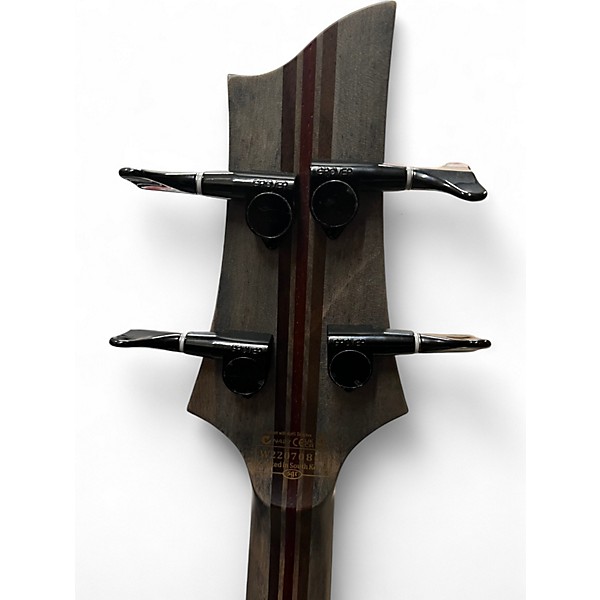 Used Schecter Guitar Research SLS EVIL TWIN Flat Black Electric Bass Guitar