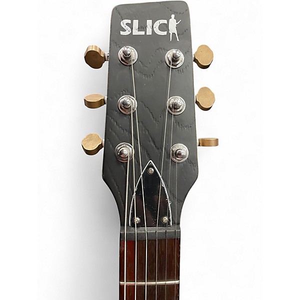 Used Earl Slick SL52 Turquoise Ash Solid Body Electric Guitar