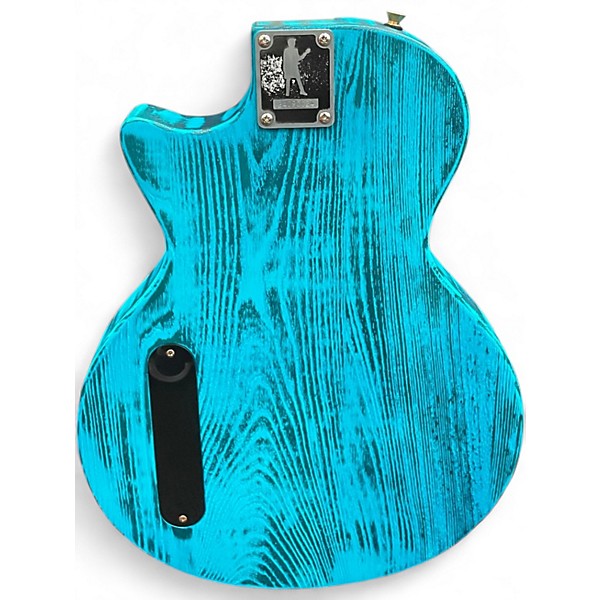 Used Earl Slick SL52 Turquoise Ash Solid Body Electric Guitar