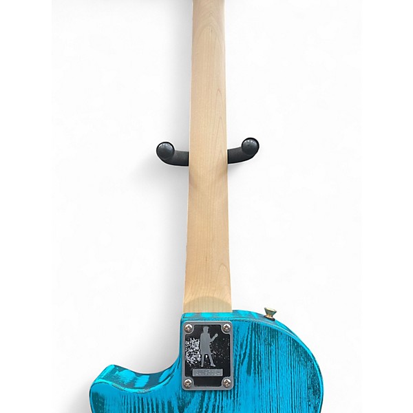 Used Earl Slick SL52 Turquoise Ash Solid Body Electric Guitar