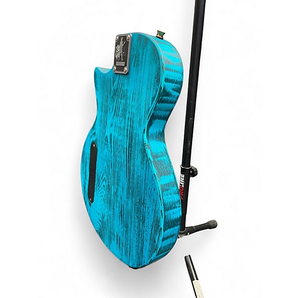 Used Earl Slick SL52 Turquoise Ash Solid Body Electric Guitar