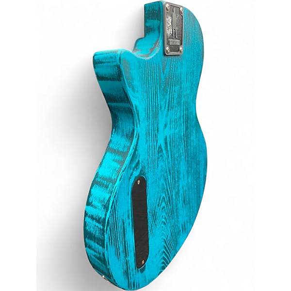 Used Earl Slick SL52 Turquoise Ash Solid Body Electric Guitar