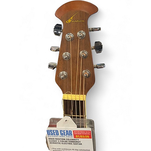Used Ovation Celebrity LLC047 2 Color Sunburst Acoustic Electric Guitar