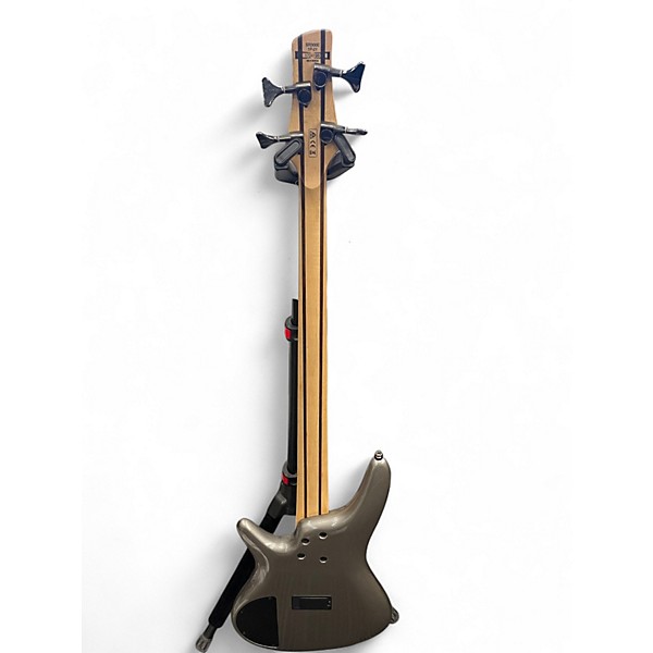 Used Ibanez SR400 Metallic Silver Electric Bass Guitar