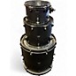 Used Orange County Drum & Percussion 3 Piece Venice Series Black Drum Kit