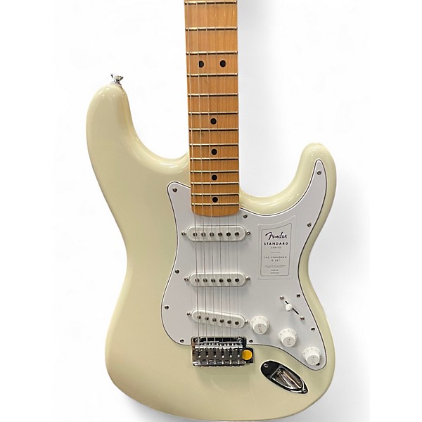 Used Fender Standard Stratocaster Classic White Solid Body Electric Guitar