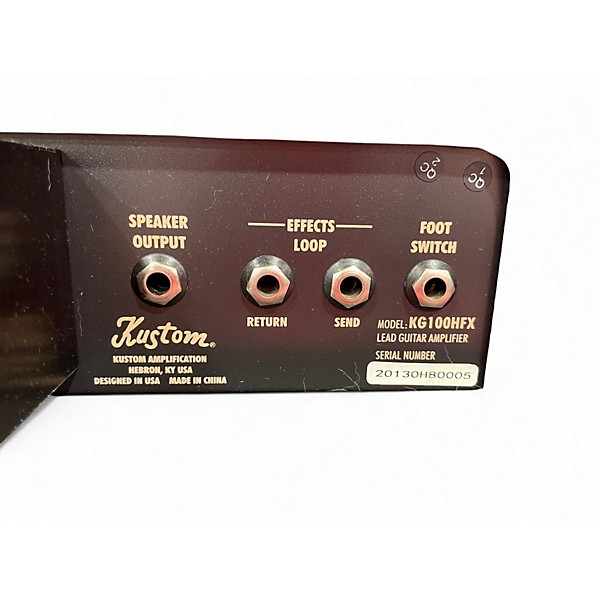 Used Kustom KG100HFX Solid State Guitar Amp Head