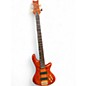 Used Schecter Guitar Research DIAMOND SERIES STILLETO 5 STRING Amber Electric Bass Guitar thumbnail