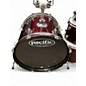 Used Pacific 5 Piece DRUM SET Candy Apple Red Drum Kit