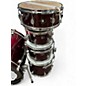 Used Pacific 5 Piece DRUM SET Candy Apple Red Drum Kit