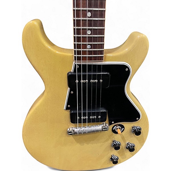 Used Gibson Custom Shop Les Paul Special Double Cut TV Yellow Solid Body Electric Guitar