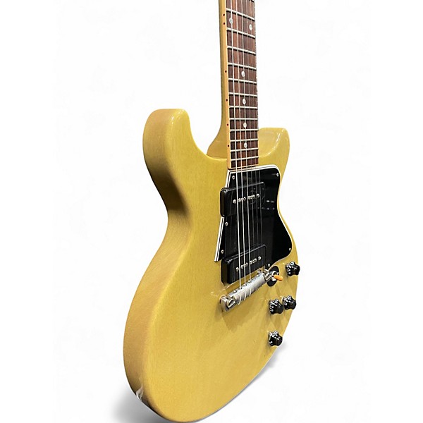 Used Gibson Custom Shop Les Paul Special Double Cut TV Yellow Solid Body Electric Guitar