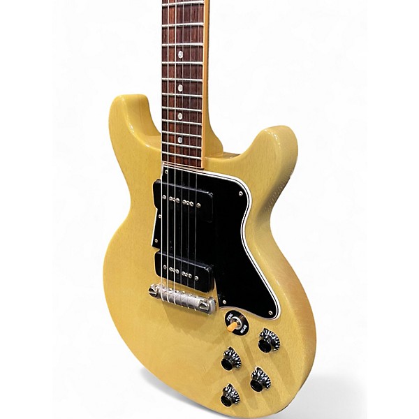 Used Gibson Custom Shop Les Paul Special Double Cut TV Yellow Solid Body Electric Guitar