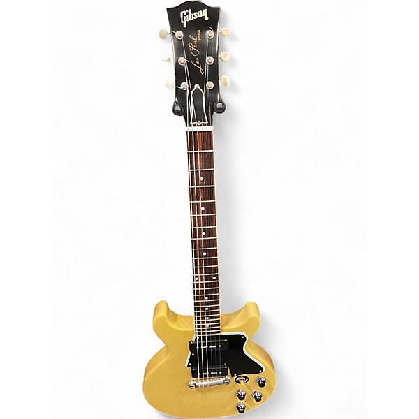 Used Gibson Custom Shop Les Paul Special Double Cut TV Yellow Solid Body Electric Guitar