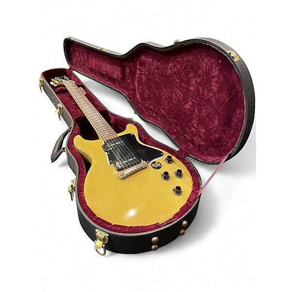 Used Gibson Custom Shop Les Paul Special Double Cut TV Yellow Solid Body Electric Guitar