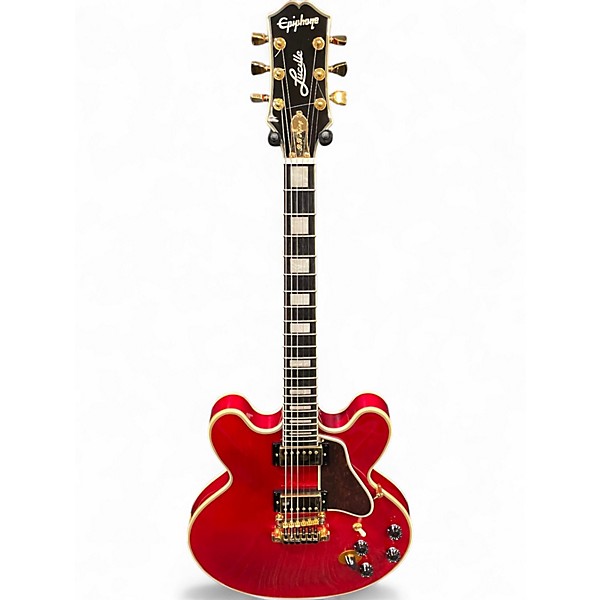 Used Epiphone BB King Lucille Cherry Hollow Body Electric Guitar