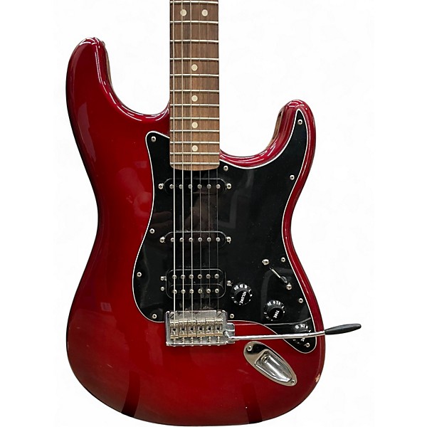 Used Fender Player Stratocaster HSS Candy Apple Red Metallic Solid Body Electric Guitar