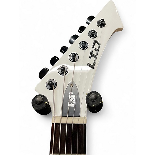 Used ESP LTD James Hetfield Snakebyte Snow White Solid Body Electric Guitar