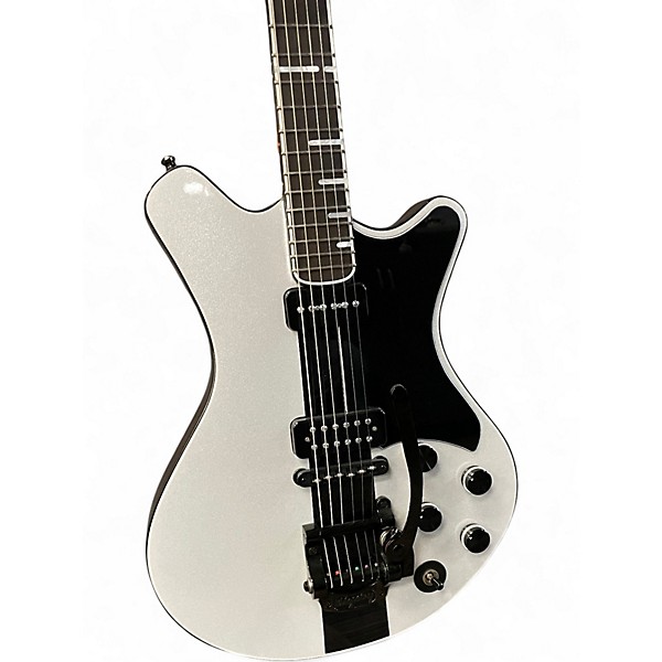 Used Mofo American Tavern with Bigsby Silver and Black Solid Body Electric Guitar