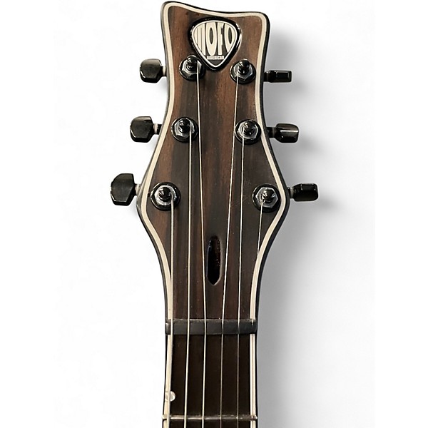 Used Mofo American Tavern with Bigsby Silver and Black Solid Body Electric Guitar