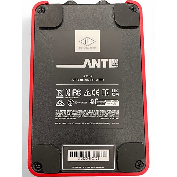 Used Universal Audio UAFX Anti 1992 High Gain Amp Effect Pedal