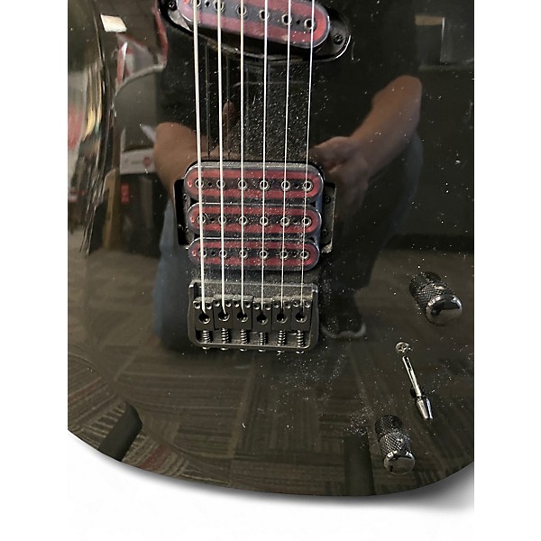 Used Schecter Guitar Research Sunset Triad 6 Black Solid Body Electric Guitar