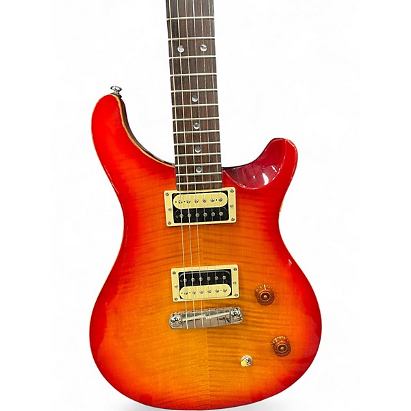 Used PRS SE Custom 22 Cherry Sunburst Solid Body Electric Guitar