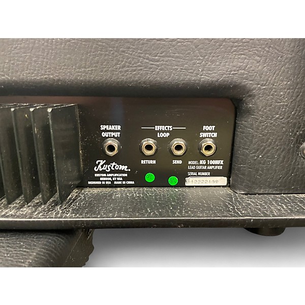 Used Kustom KG100HFX Solid State Guitar Amp Head