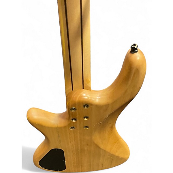 Used Schecter Guitar Research Stiletto Custom 4 String Natural Electric Bass Guitar
