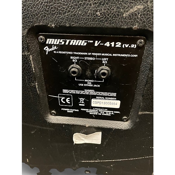 Used Fender Mustang V V2 4x12 Guitar Cabinet