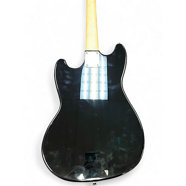 Used Squier Bronco Black Electric Bass Guitar