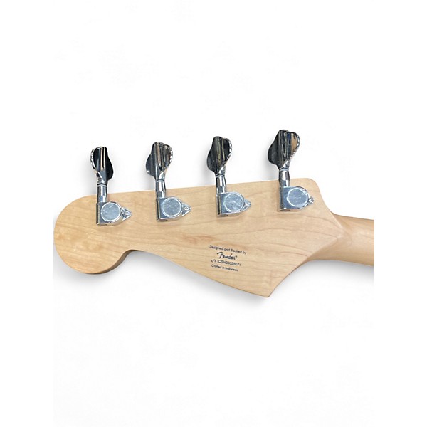 Used Squier Bronco Black Electric Bass Guitar