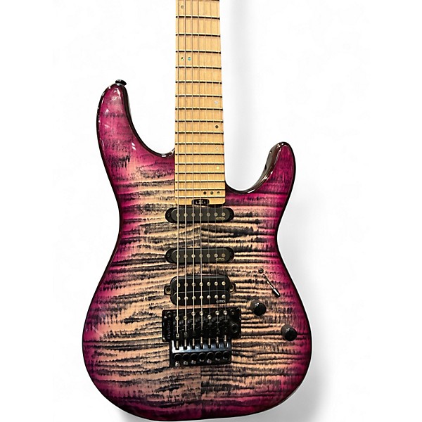 Used Schecter Guitar Research Sun Valley Super Shredder III 7 FR Aurora Burst Solid Body Electric Guitar