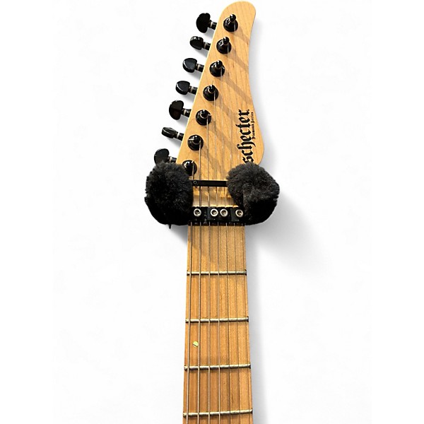 Used Schecter Guitar Research Sun Valley Super Shredder III 7 FR Aurora Burst Solid Body Electric Guitar