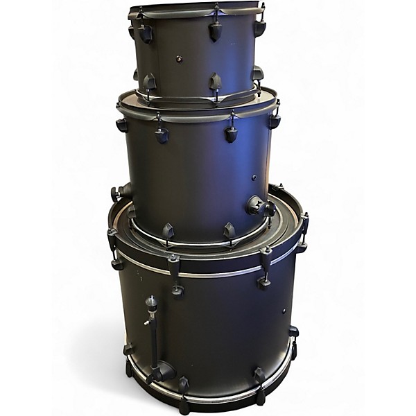 Used SJC Drums 3 Piece Pathfinder galaxy grey Drum Kit