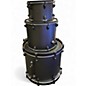 Used SJC Drums 3 Piece Pathfinder galaxy grey Drum Kit