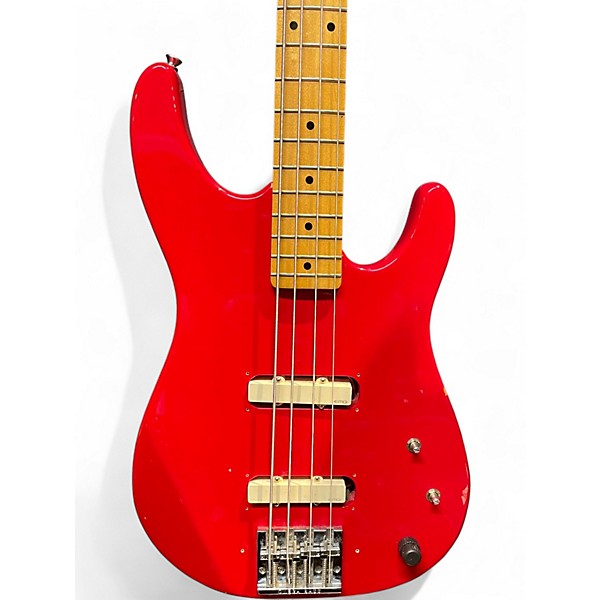 Used 1993 Peavey Foundation Red Electric Bass Guitar