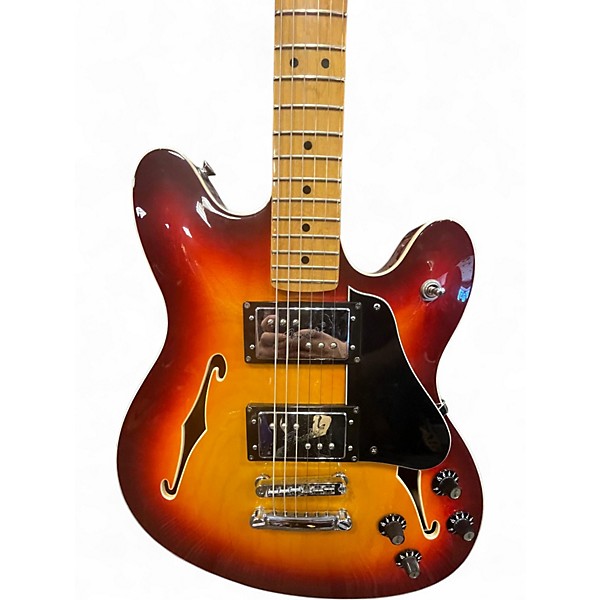 Used Fender MODERN PLAYER STARCASTER Cherry burst Hollow Body Electric Guitar