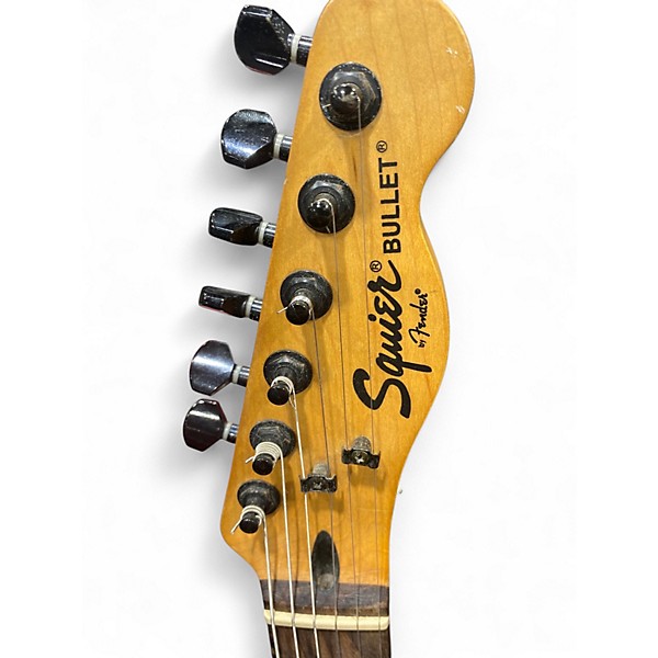 Used Squier Bullet Telecaster Black Solid Body Electric Guitar