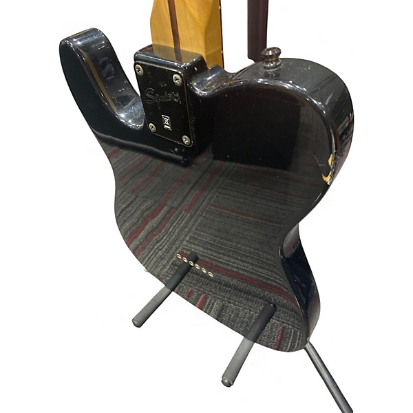 Used Squier Bullet Telecaster Black Solid Body Electric Guitar