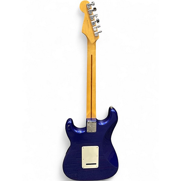 Used 2012 Fender American Standard Stratocaster Blue Solid Body Electric Guitar